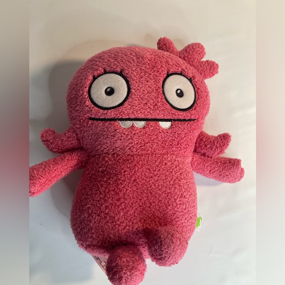 2019 Pink Cuddly Ugly Doll 9" Moxy Plush Beanbag Weighted Terry Cloth Hasbro Toy